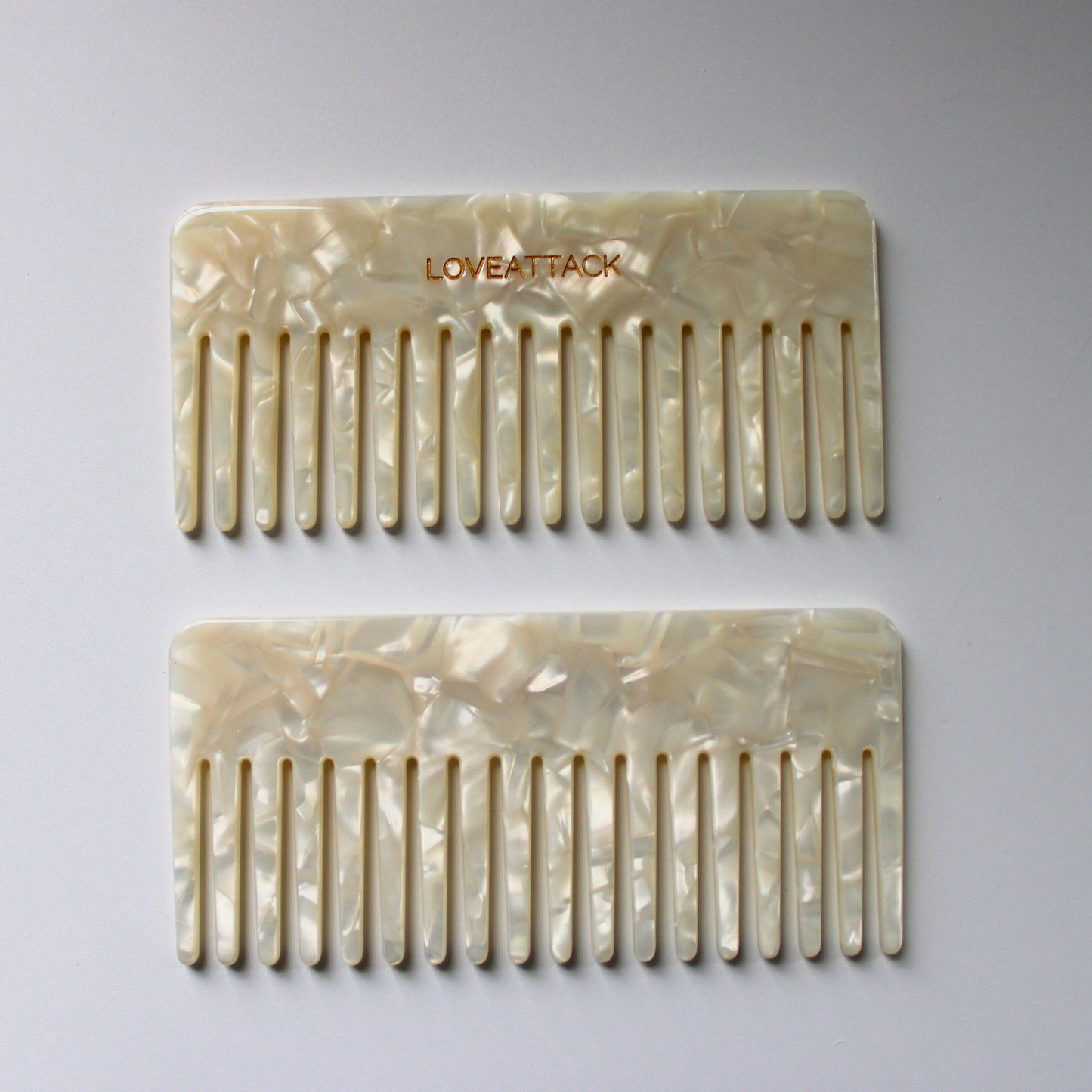Wide Tooth Detangling Cellulose Acetate Hair Combs
