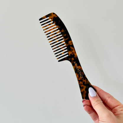 Cellulose Acetate Long Handled Detangling Combs