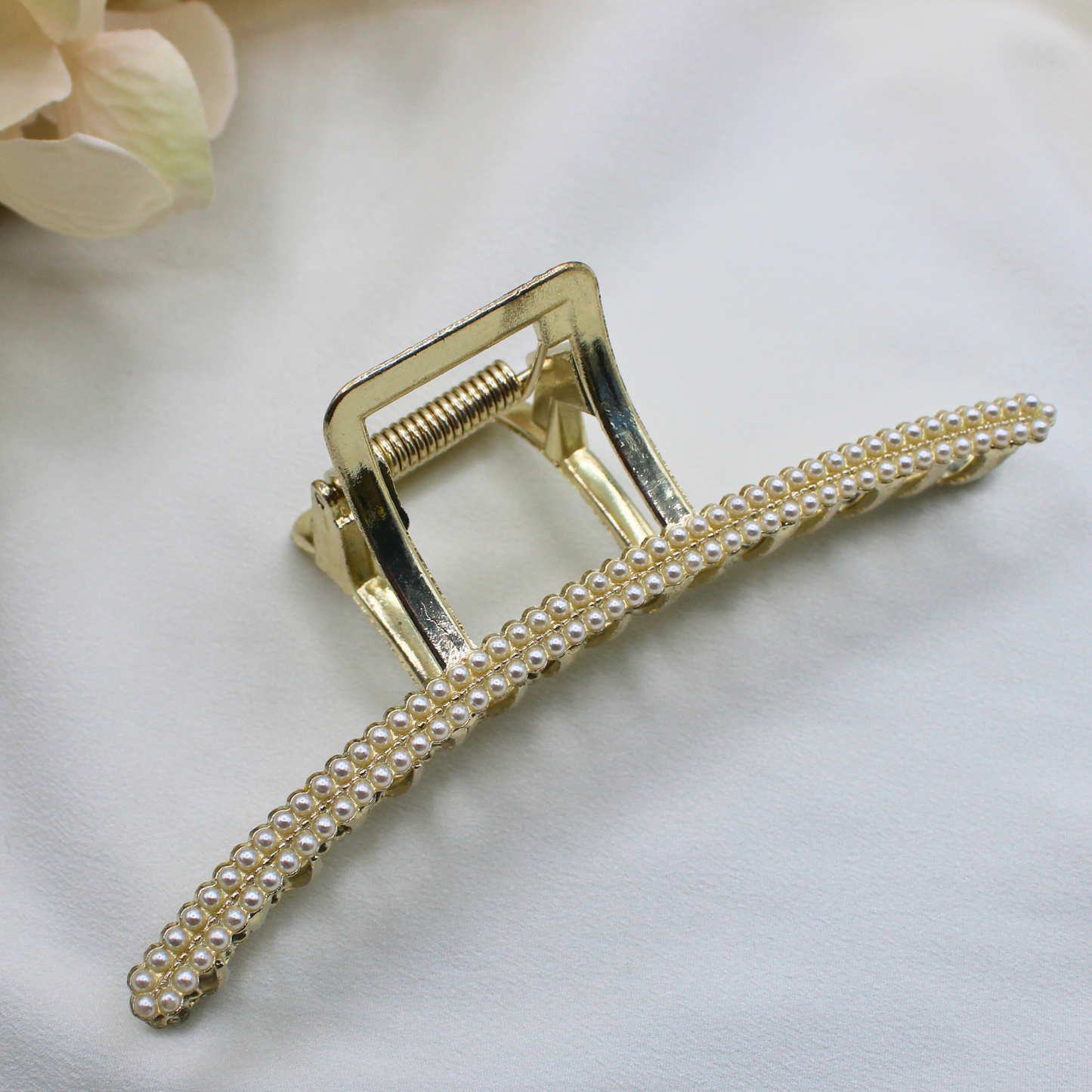 Emi Rhinestone and Pearl Hair Claw Clips