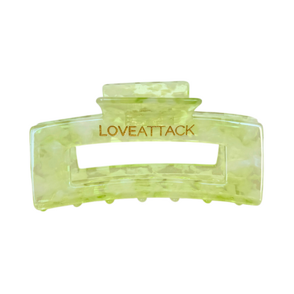 Cellulose Acetate Hair Claw Clips - Green Shimmer