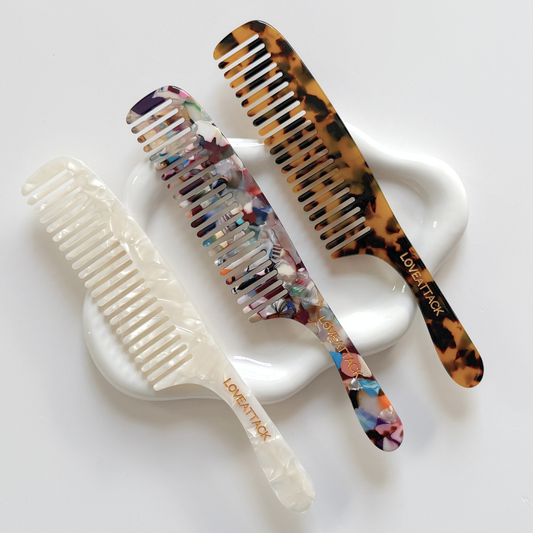 Cellulose Acetate Handled Styling Combs