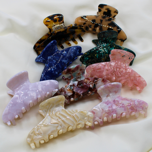 Izumi Cellulose Acetate Hair Claw Clips