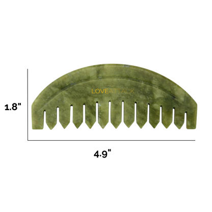 Jade Gua Sha Combs for Scalp and Neck