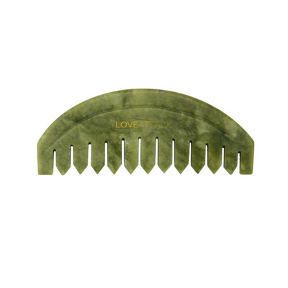 Jade Gua Sha Combs for Scalp and Neck