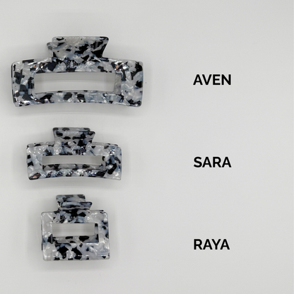 Aven Cellulose Acetate Hair Claw Clips