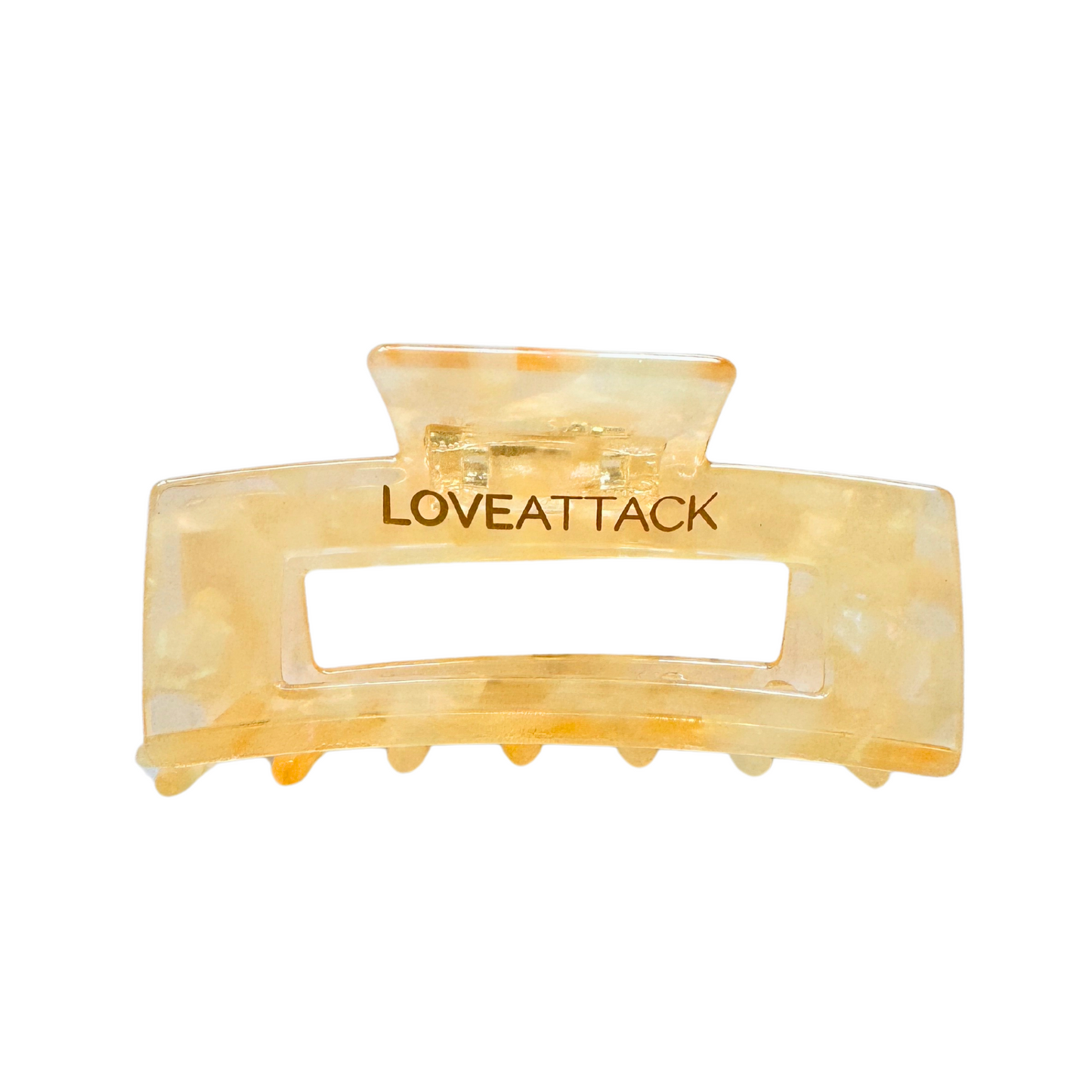 Cellulose Acetate Hair Claw Clips - Orange Shimmer