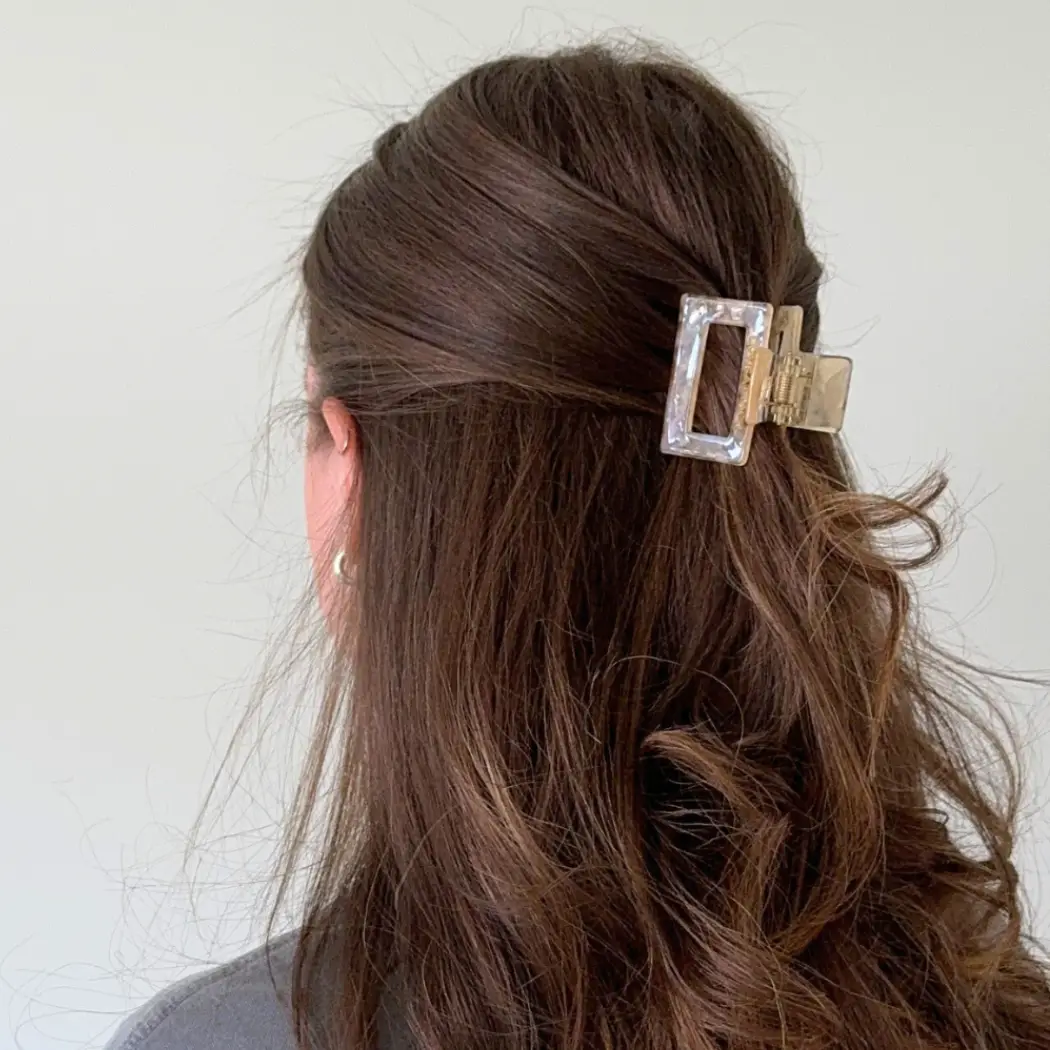 Raya Shimmer Cellulose Acetate Hair Claw Clips
