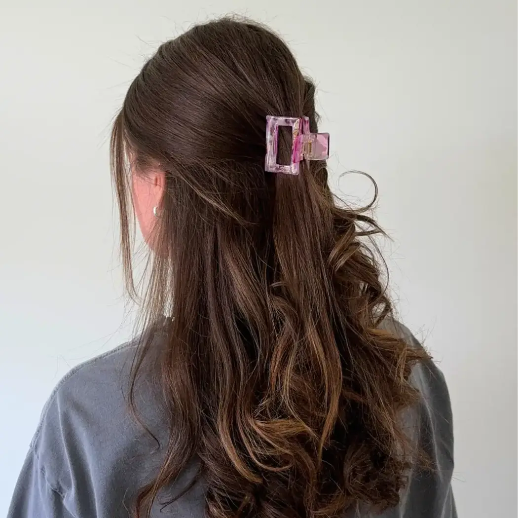Raya Shimmer Cellulose Acetate Hair Claw Clips