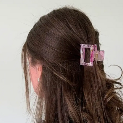 Raya Shimmer Cellulose Acetate Hair Claw Clips