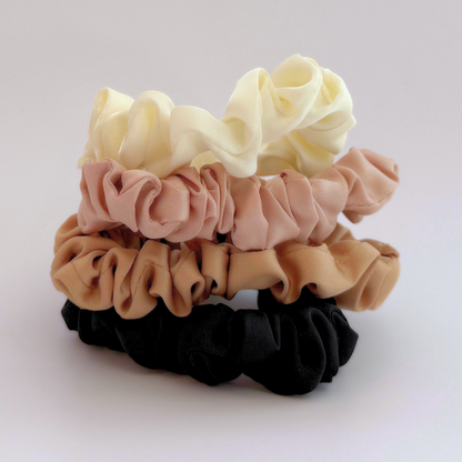 Mini Satin Sleep Scrunchies (4 Pack)