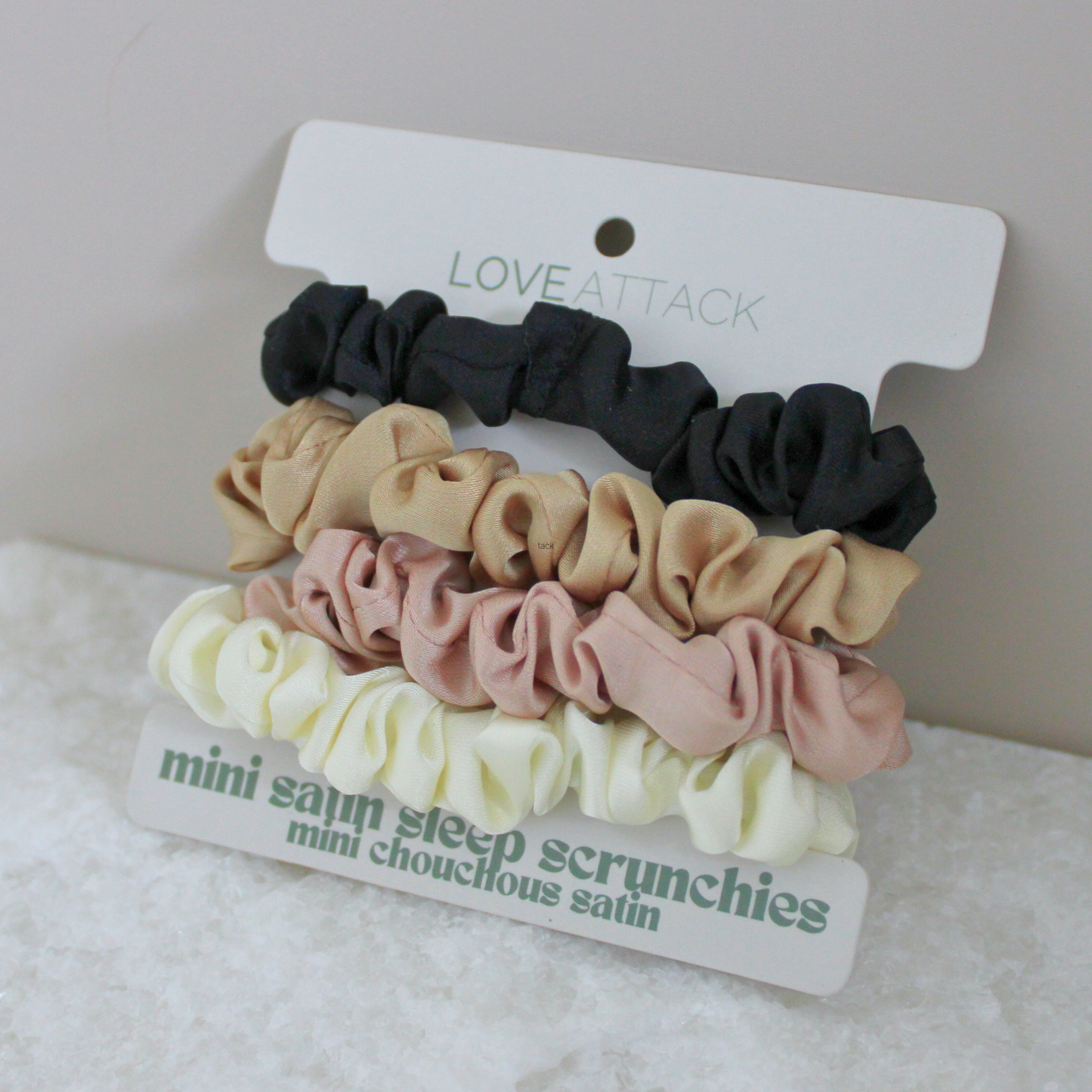 Mini Satin Sleep Scrunchies (4 Pack)