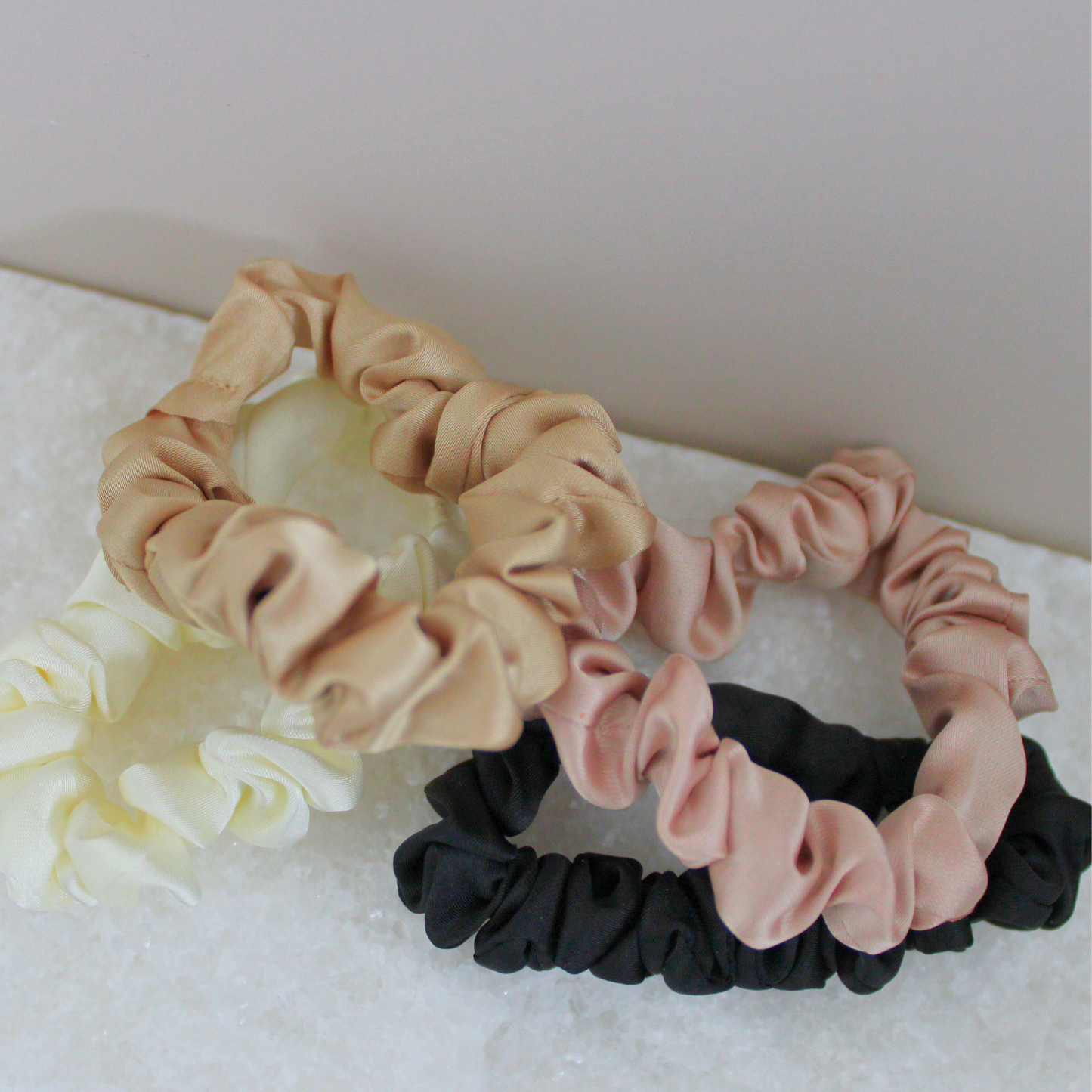 Mini Satin Sleep Scrunchies (4 Pack)