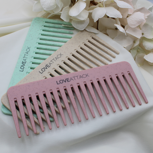 Wheat Straw Wide Tooth Detangling Shower Combs