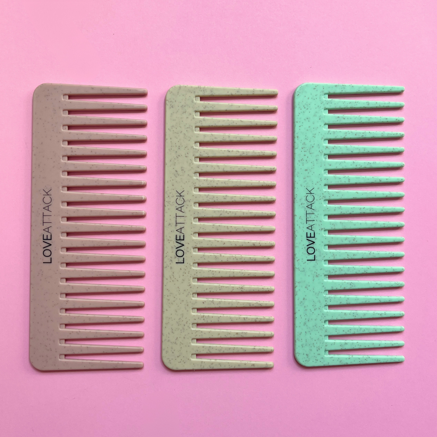 Wheat Straw Wide Tooth Detangling Shower Combs