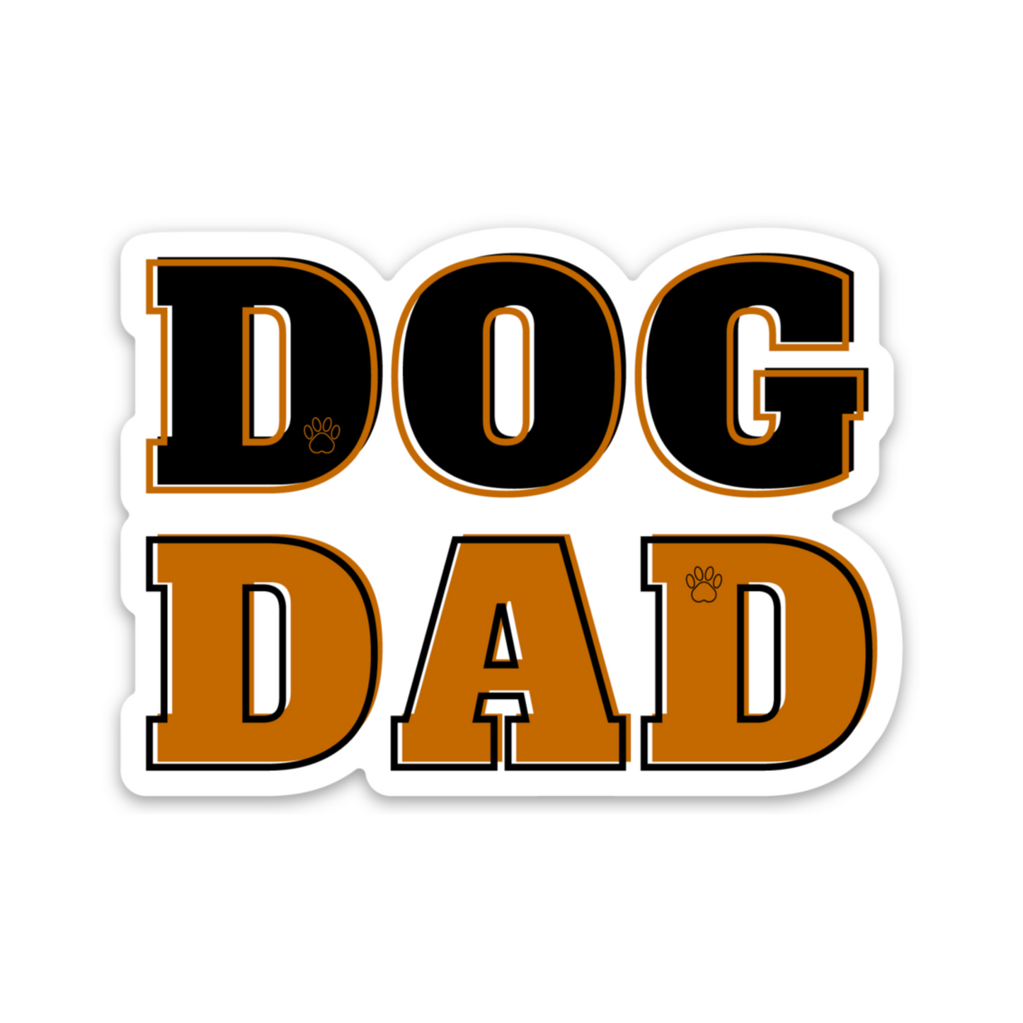 Autocollant vinyle papa chien