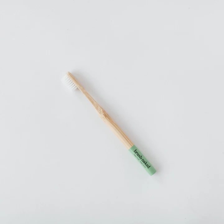Brosse à dents en nylon et bambou pour adulte - Vert 