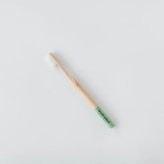 Brosse à dents en nylon et bambou pour adulte - Vert 