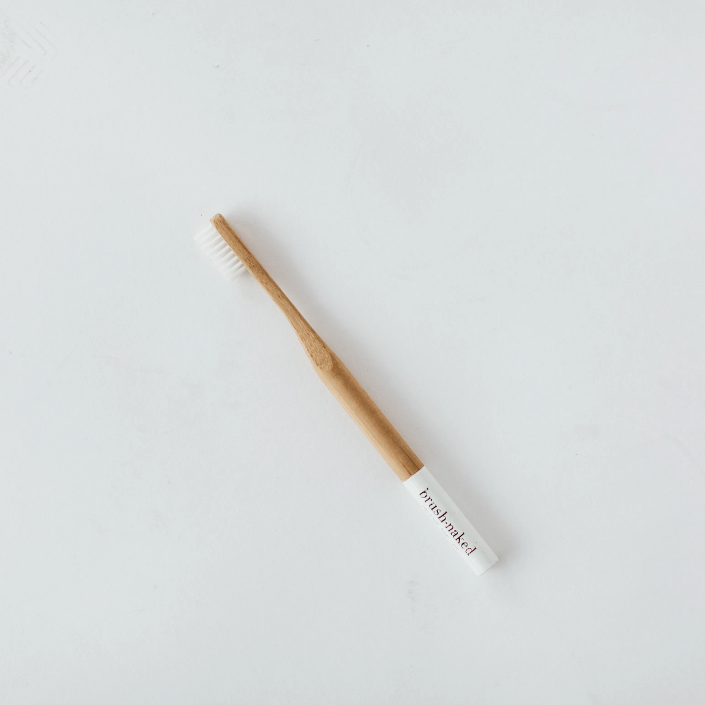 Adult Bamboo Nylon Toothbrush - White