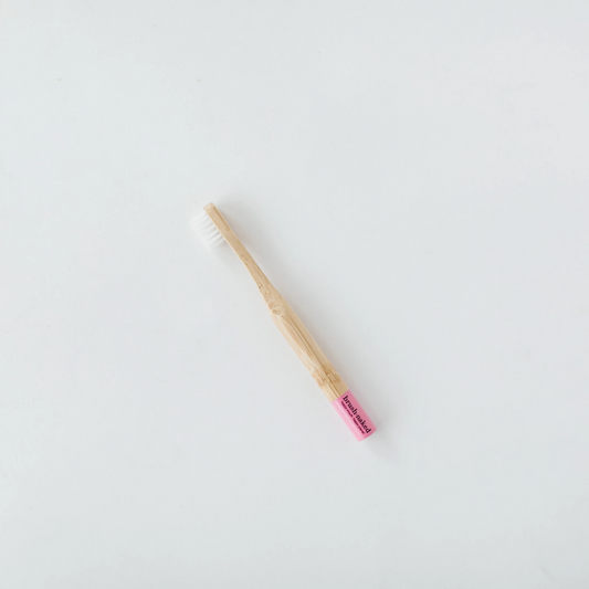 Kids Bamboo Nylon Soft Toothbrush - Pink