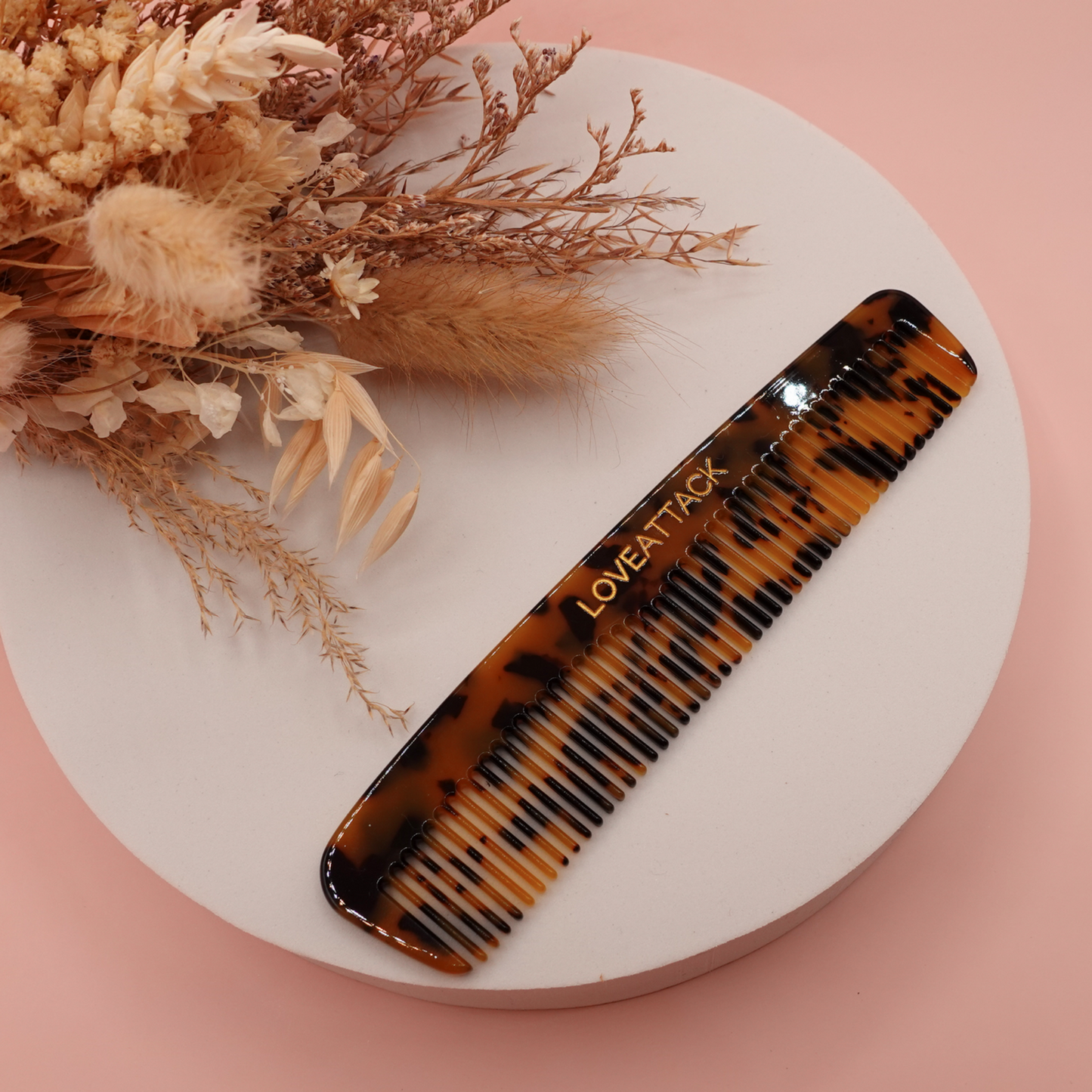 Fine Tooth Cellulose Acetate Hair Comb