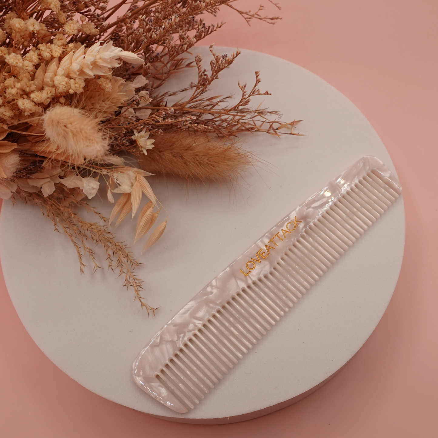 Fine Tooth Cellulose Acetate Hair Comb