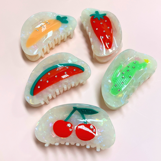 Hina Cellulose Acetate Hair Claw Clips