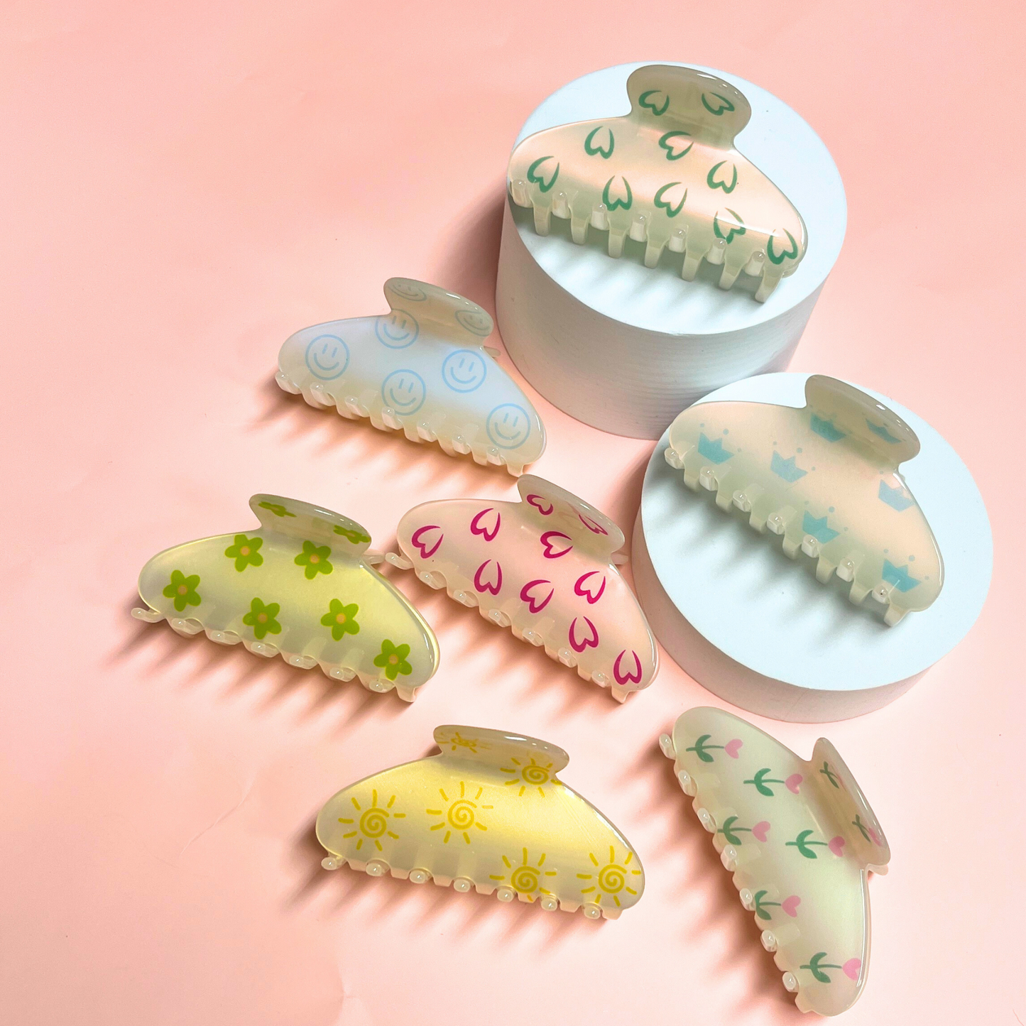 Seina Cellulose Acetate Hair Claw Clips