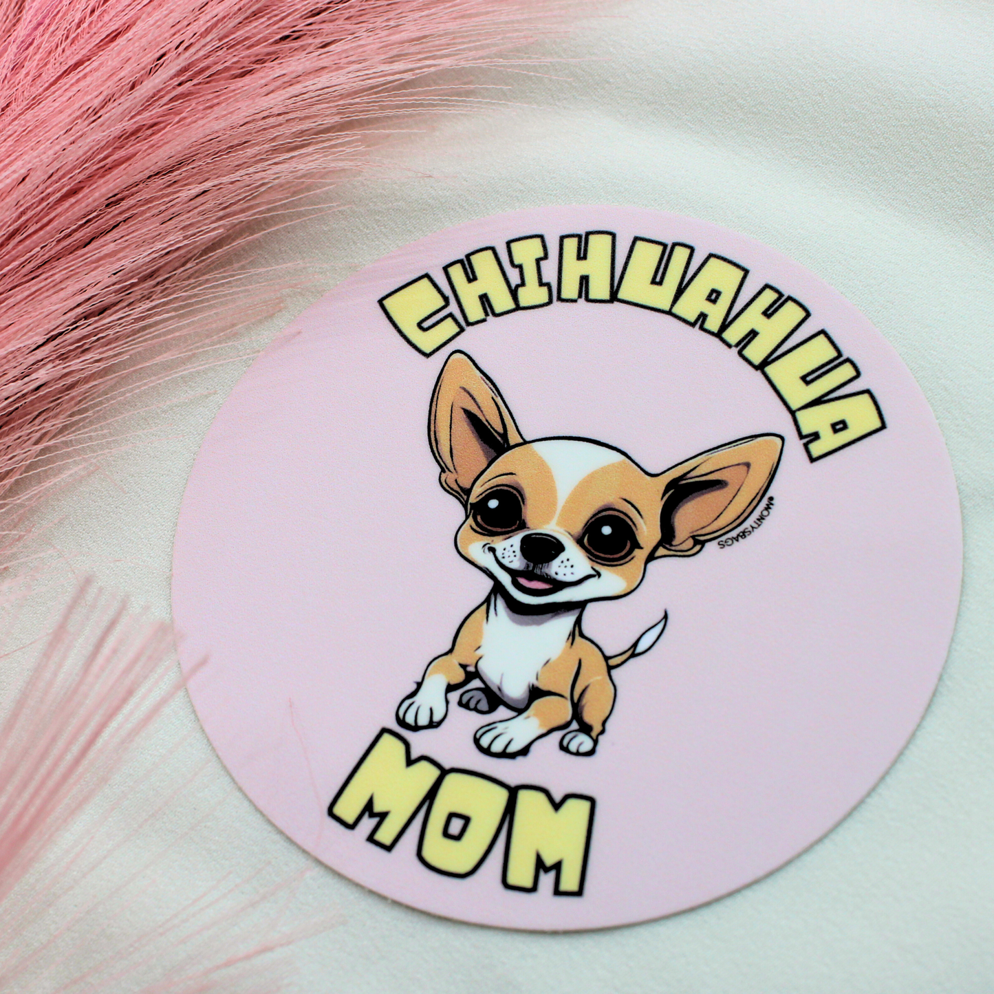 Chihuahua Mom Vinyl Sticker
