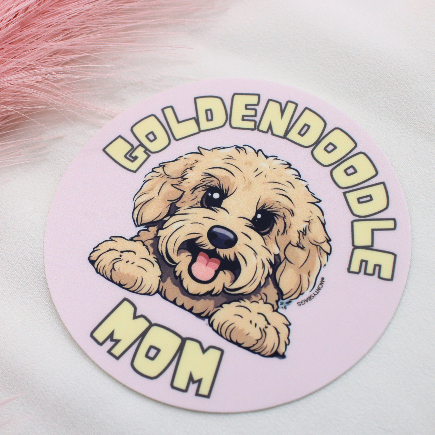 Goldendoodle Mom Vinyl Sticker