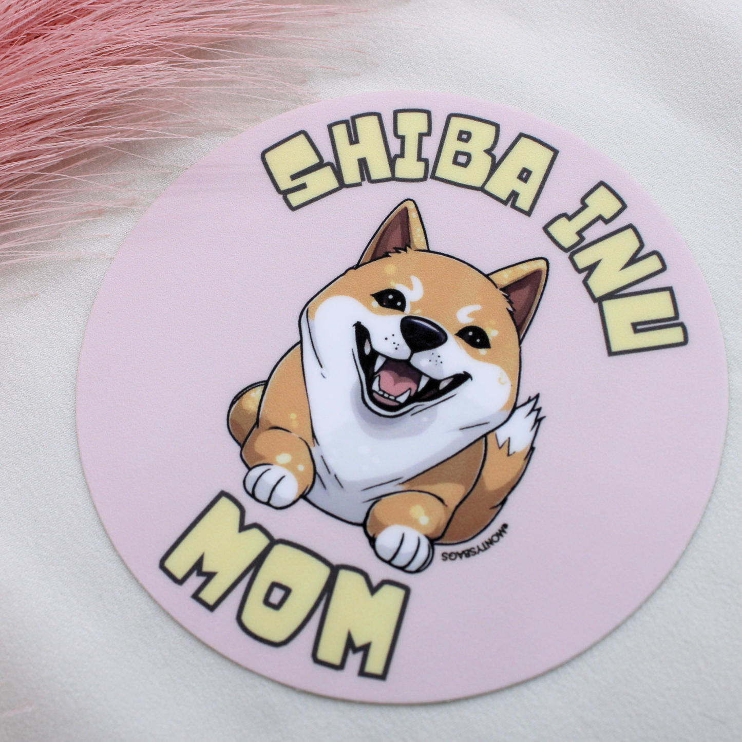 Shiba Inu Mom Vinyl Sticker