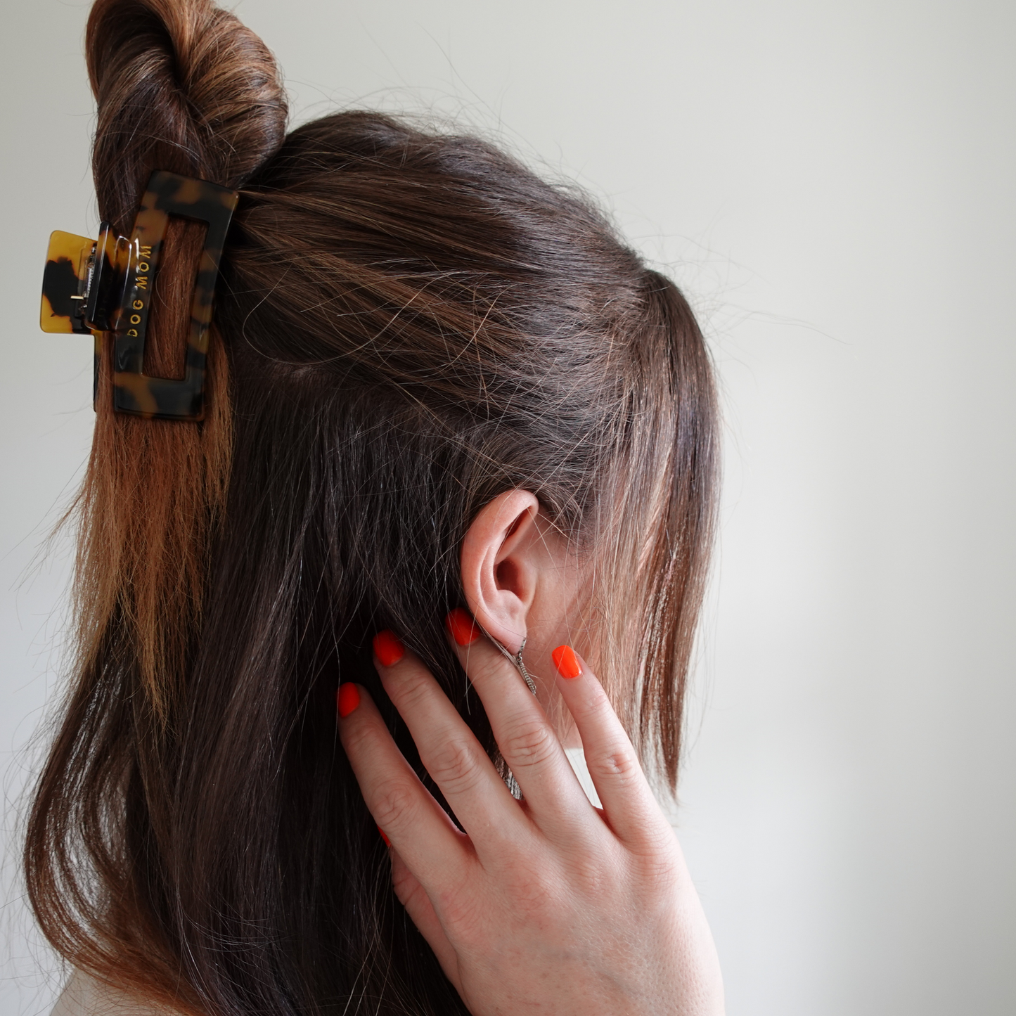 Dog Mom Cellulose Acetate Hair Claw Clips